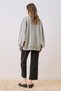 Oversize Labelled Sweatshirt Grey Melange - 7