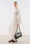 Ribbed Wide Sleeve Dress Ecru - 2