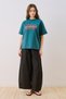Printed Short Sleeve T-Shirt Green - 6