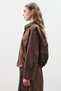 Bomber Shirt with Stitching Details Brown - 6