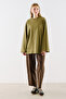 Wide Sleeves Oversize Tshirt Oil Green - 4