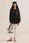 Firfir Detailed Draped Tunic Black