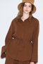 Textured wide cuff shirt brown - 6