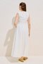 Textured Side-Tie Sleeveless Dress Ecru - 8
