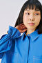 Lenny Shirt with Flower Detail Blue - 5