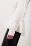 Peplum Sleeved Shirt Ecru - 5