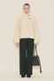 Melva Wide Sleeves Short Trench Coat Vanilla - 3
