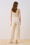 Gabardine Barrel Pants Ecru - 7