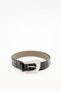 Crocodile Leather Look Belt Brown - 4