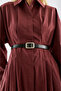 Metal Square Buckle Belt Black - 2