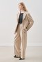 Dina Pile Detail Pants Beige - 2