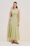 Textured Side-Tie Sleeveless Dress Çağla - 4