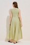 Textured Side-Tie Sleeveless Dress Çağla - 7
