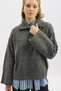 Wide Collar O Oversized Sweater Anthracite - 5