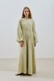 Tie-Dye Textured Dress Green