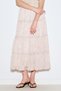 Long Tight Chiffon Skirt Blush - 4