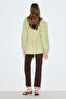 Beli Pile Detail Long Sleeve Bluz Green - 6