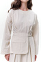 Dress with Pocket and Belt Detail Stone - 6