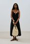 Textured Dress with Ruched Detail Black - 4