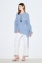 Tie-Dye Textured Tunic Blue - 4