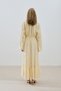 Long Tight Chiffon Dress Soft Yellow - 6
