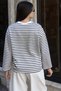 Oysho Fabric Striped Blouse Black - 2