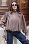 Linda Twill Fabric Double Zipper Lined Jacket Camel - 4