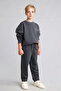 School Elastic Waistband Detailed Sweatpants for Boys H6814A826Au - 2