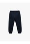 Cotton Pocketed, Tie-Waist, Basic Jogger School Sweatpants - 3
