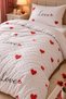 Single Size Fitted Sheet Duvet Cover Set |   Cotton - 2
