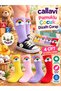 Rainbow Accessory Knee-Length Girls' Socks with Rainbow Accessories, 4 Pairs in a Box - 4