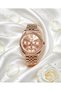 Ferrucci̇-(Rose Color) Women's Wrist Watch with Jubilee Cord-