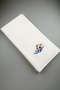 100% Cotton Embroidered Swimming Sports Towel - Ultra Absorbent White Pool Towel - Premium Series Cotton Towel - 3