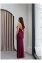 Strapless Corset Satin Long Dress - 5