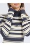 Bluza, Albastru/Crem - 5
