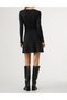 Rochie scurta, Negru - 4