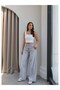 Wide Leg Side Stitched Jeans - 4