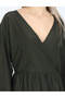 Rochie scurta, Kaki - 5