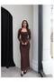 Lace Dress with Straps and Bell Sleeves - 4