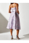 Rochie medie, Lila - 3