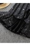Rochie medie, Negru - 5