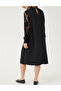 Rochie medie, Negru - 4