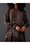 Rochie lunga, Animal print - 3
