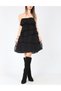 Rochie scurta, Negru - 3