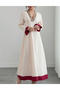 Rochie lunga, Crem - 6