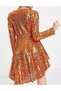 Rochie scurta, Portocaliu - 3