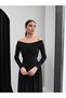 Asymmetric Collar Ruched Detail Maxi Dress - 2