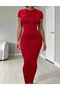 Rochie lunga, Rosu - 5