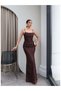 Thin Straps Jacquard Tulle Dress - 4