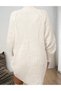 Rochie scurta, Ecru - 3